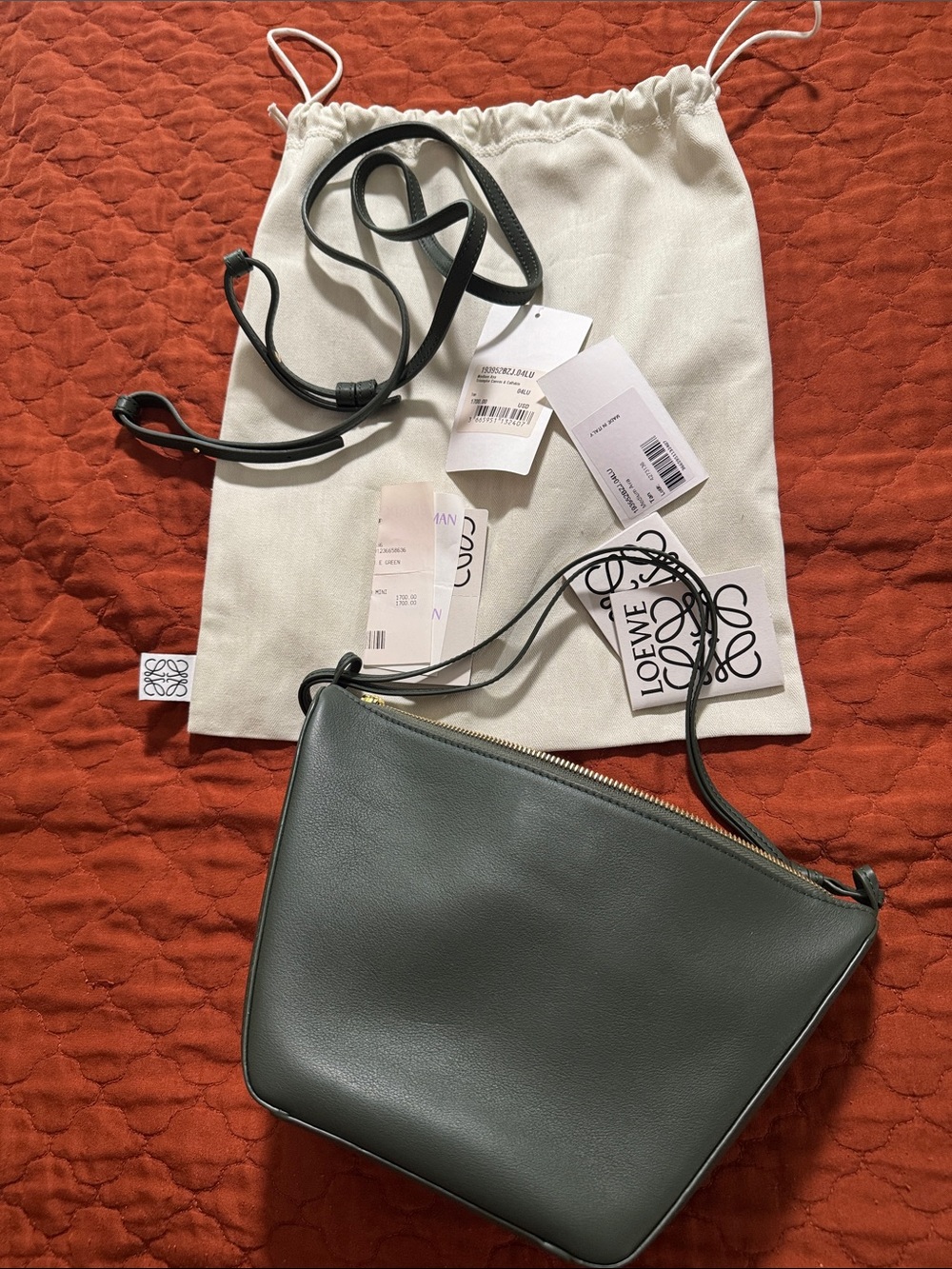 NEW-Loewe Hammock Hobo Mini 2way Shoulder Bag